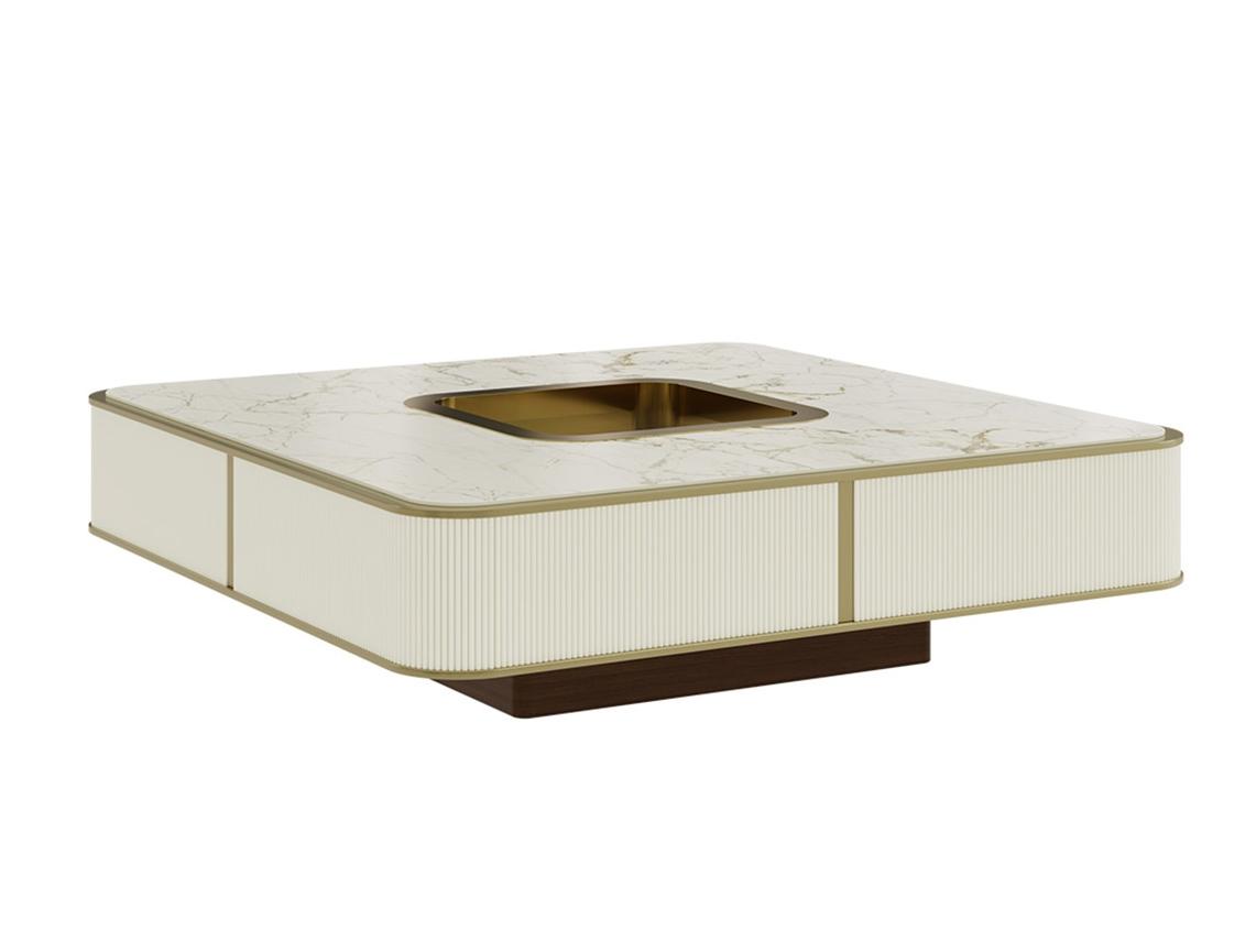 Low square coffee table with tray | Pr.314.1 by Stella del Mobile