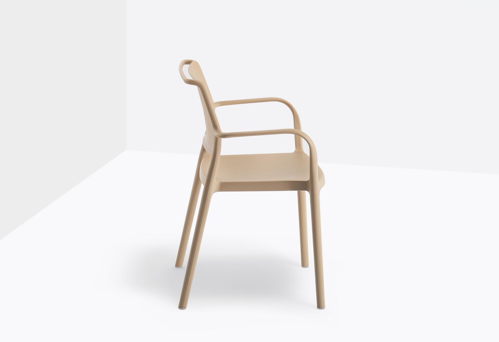 Polypropylene chair with armrests | Ara 315 by Pedrali