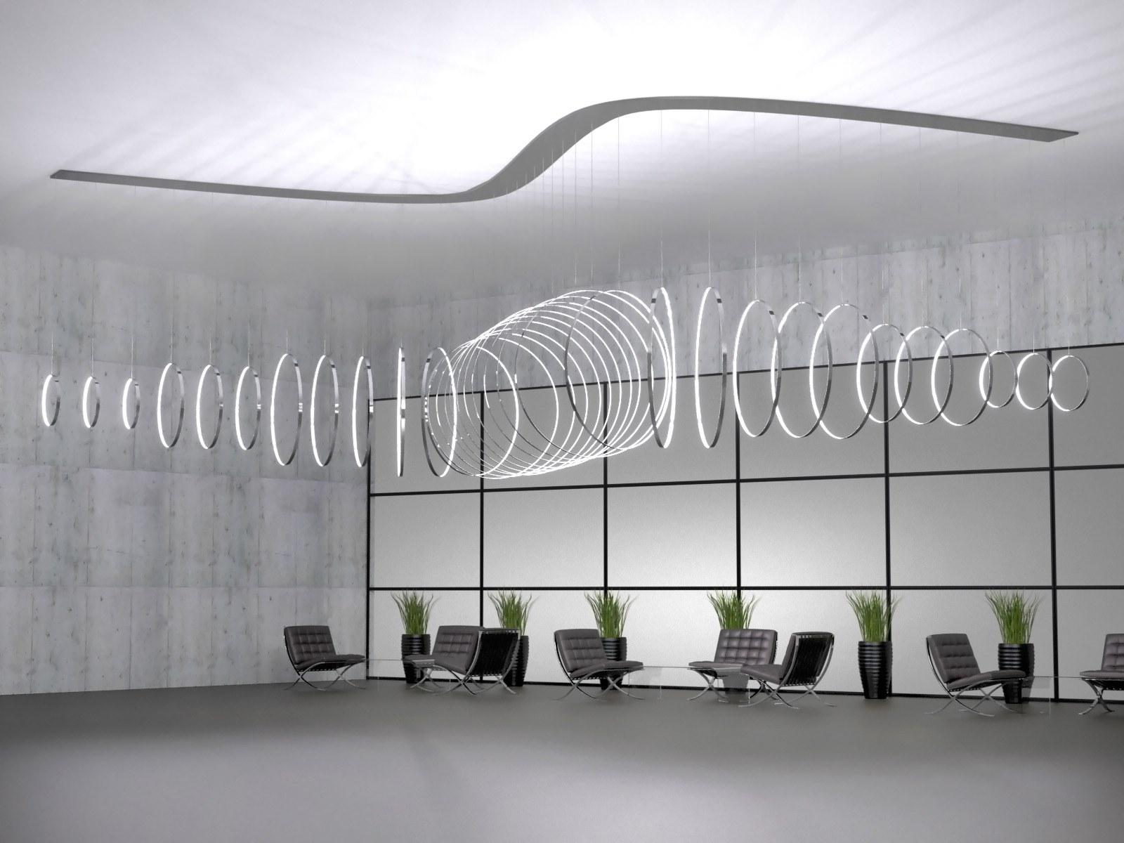 LED pendant lamp | Rings Verticale by Zava