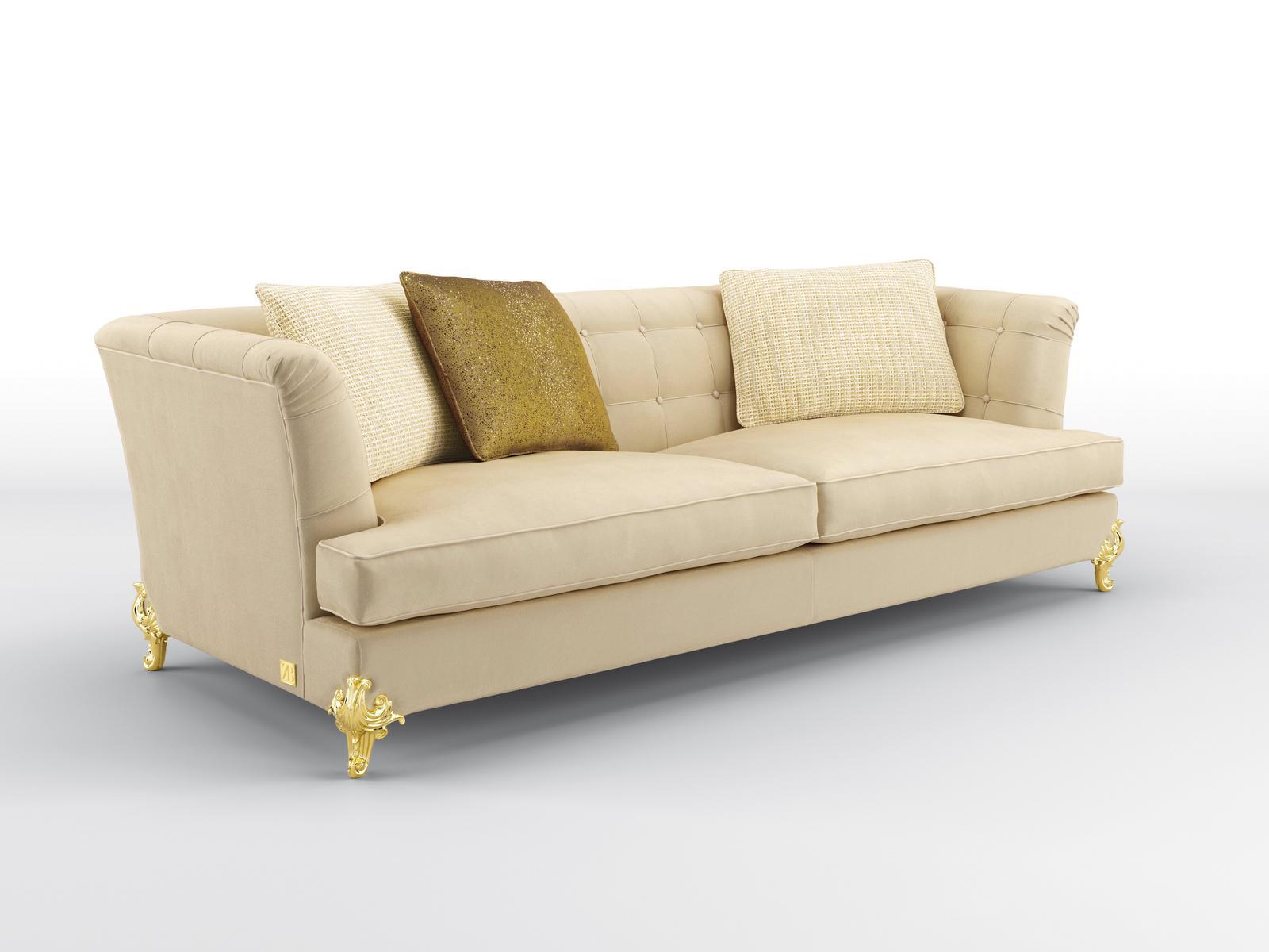 3 seater velvet sofa | King by Bruno Zampa