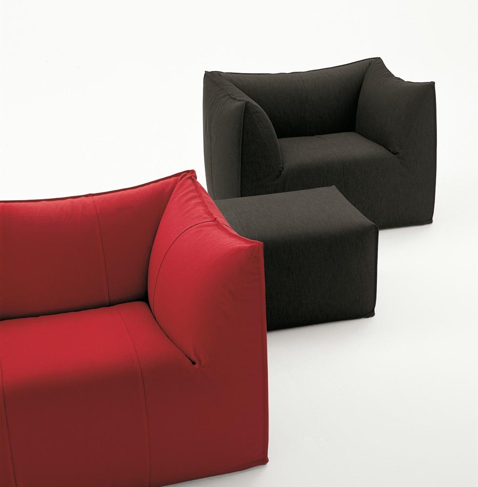 Fabric armchair with armrests | Le Bambole '07 by B&B Italia