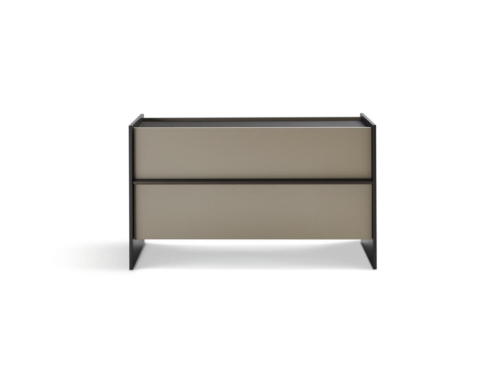 Rectangular bedside table with drawers | Casper by Molteni