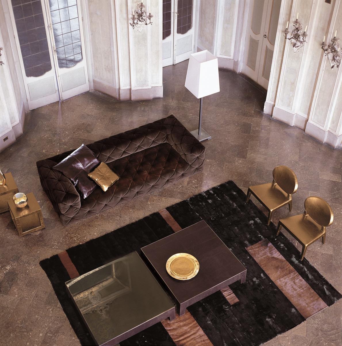 Corner leather sofa | Must by Longhi