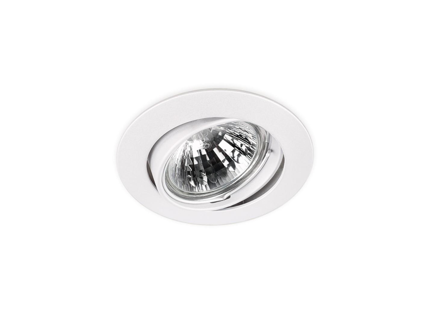 Recessed adjustable round aluminium spotlight | Basic Tilt 12v & 230v by Arkoslight