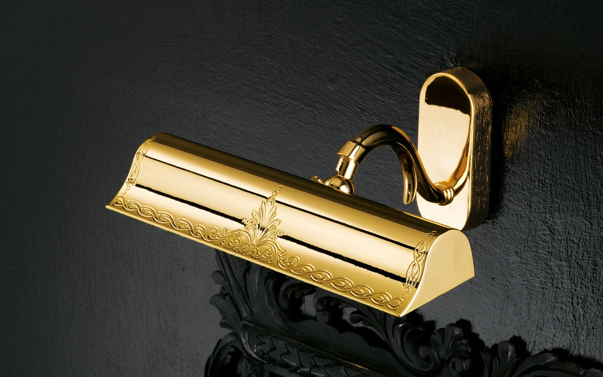 Halogen metal wall light | Brass & Spots Ve 860 by Masiero