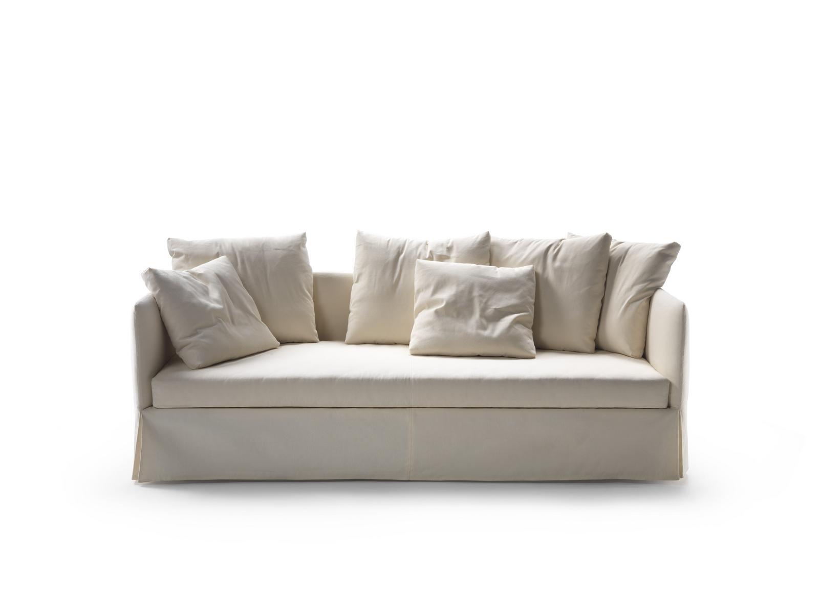 Fabric sofa bed with removable cover | Twins by Flexform