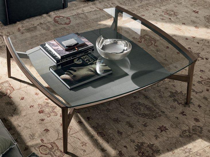 Square coffee table for living room | Bloom by Tomasella
