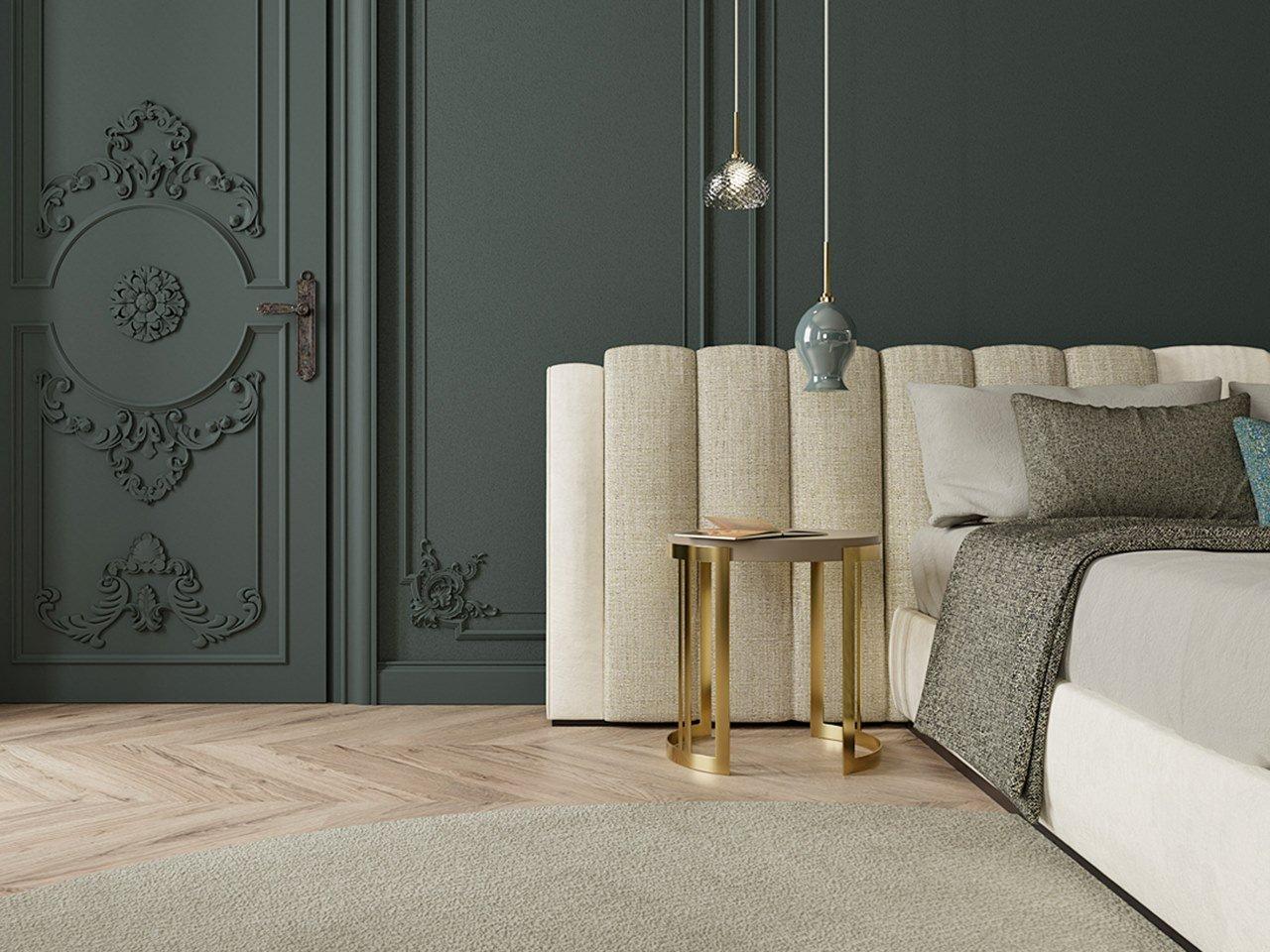 Upholstered fabric double bed | Pr.61 by Stella del Mobile