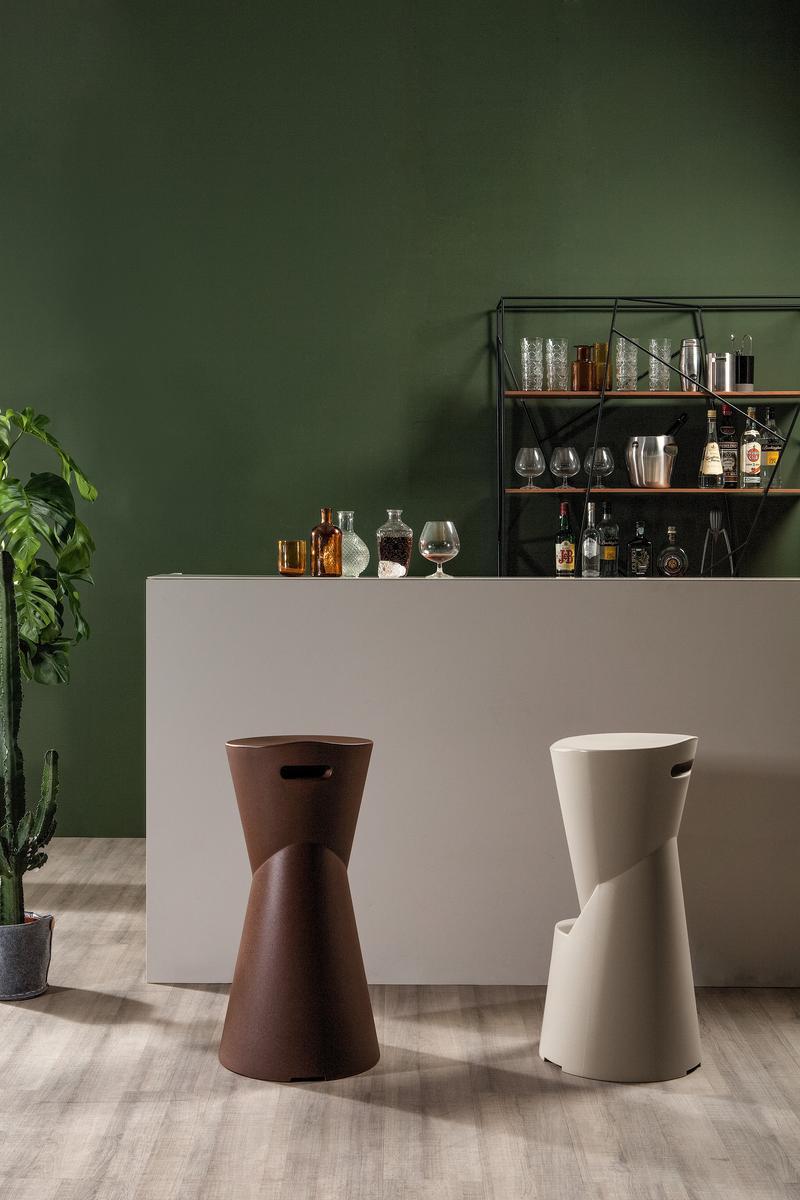 High stool with footrest | Batik by Tonin Casa