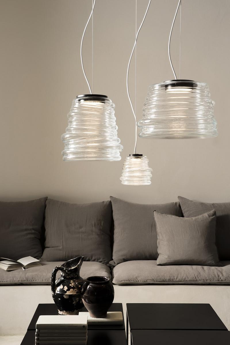 Glass pendant lamp | Bibendum by Karman