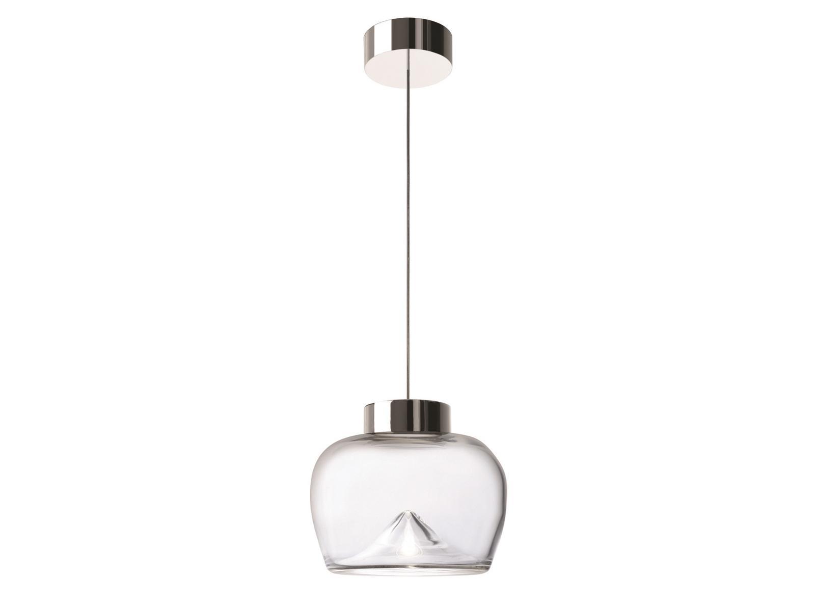 LED blown glass pendant lamp | Aella Bold S by Leucos