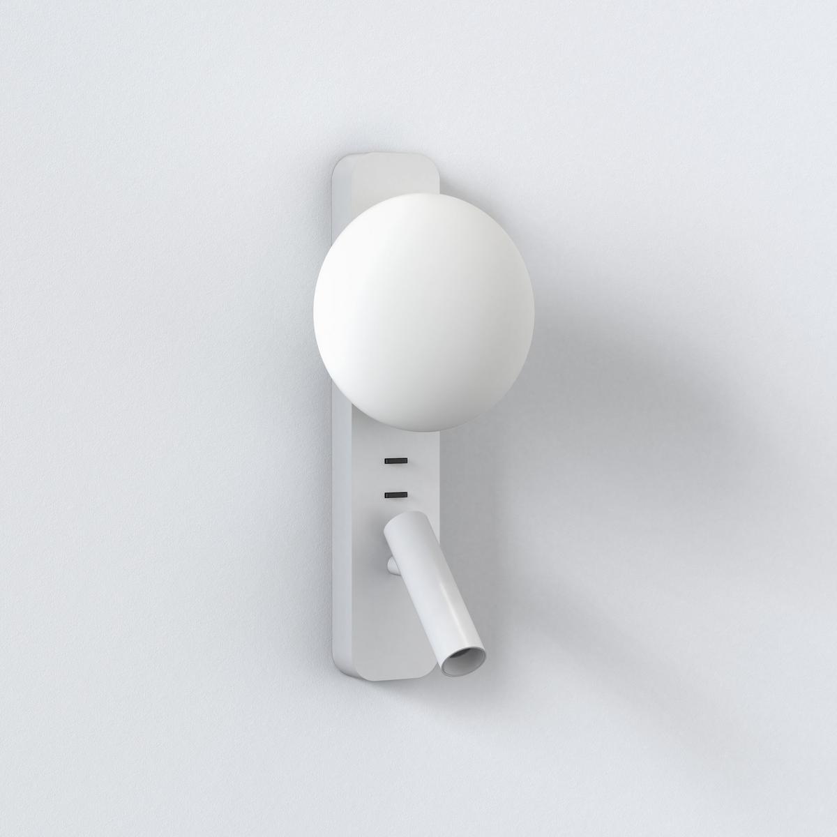 LED aluminium reading lamp with fixed arm | Zeppo Reader by Astro lighting