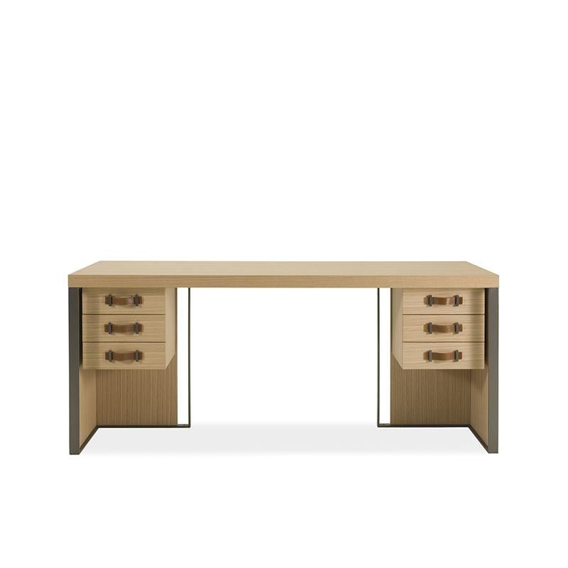 Rectangular wood writing desk with drawers | Kobe by Galimberti Nino