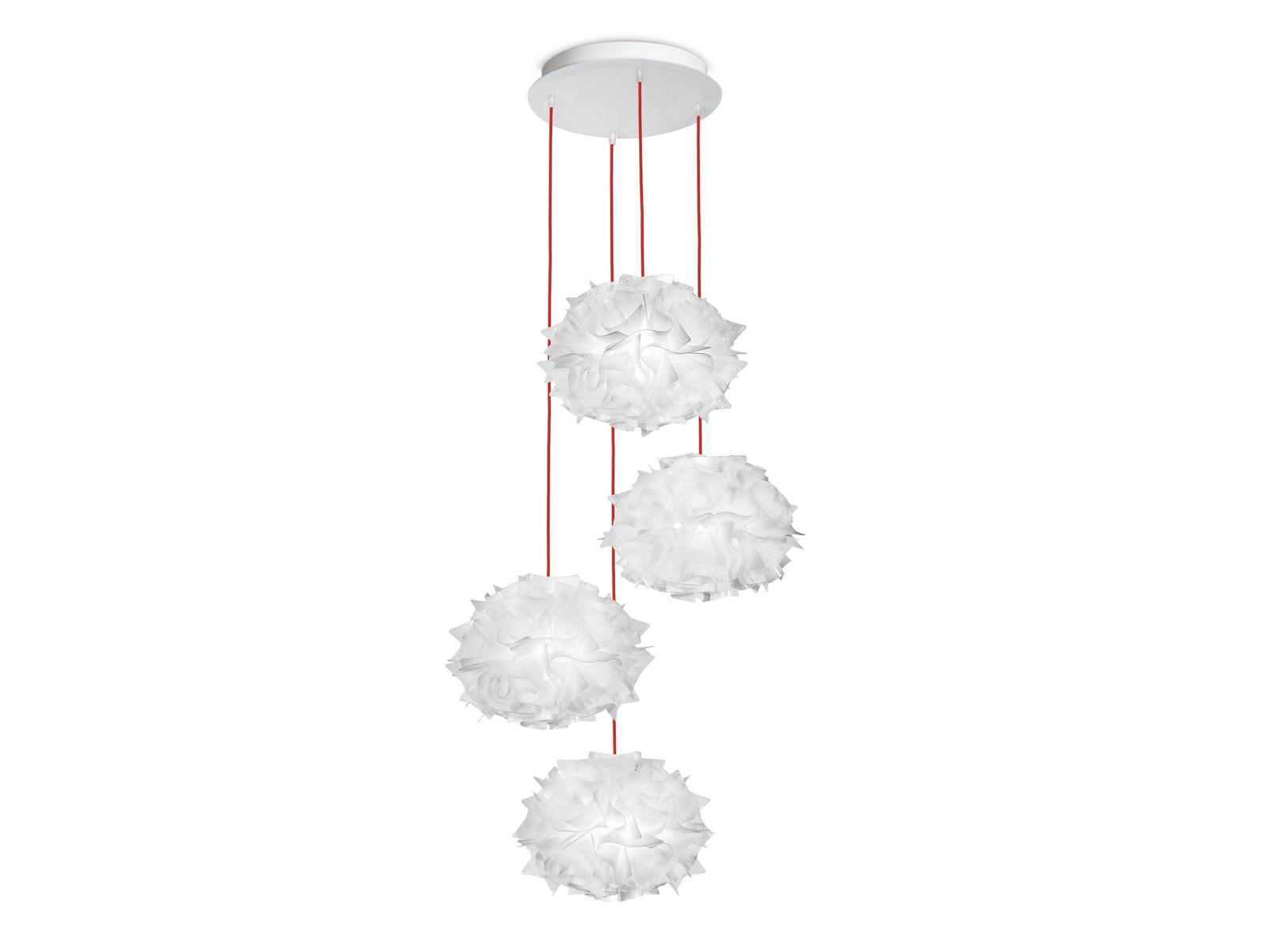 LED Opalflex® pendant lamp | Veli Mini Quartet Couture by Slamp