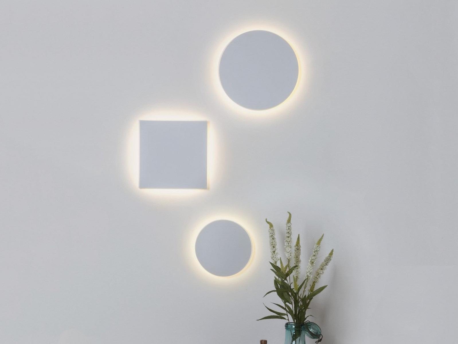 LED indirect light plaster wall lamp | Eclipse Square by Astro lighting