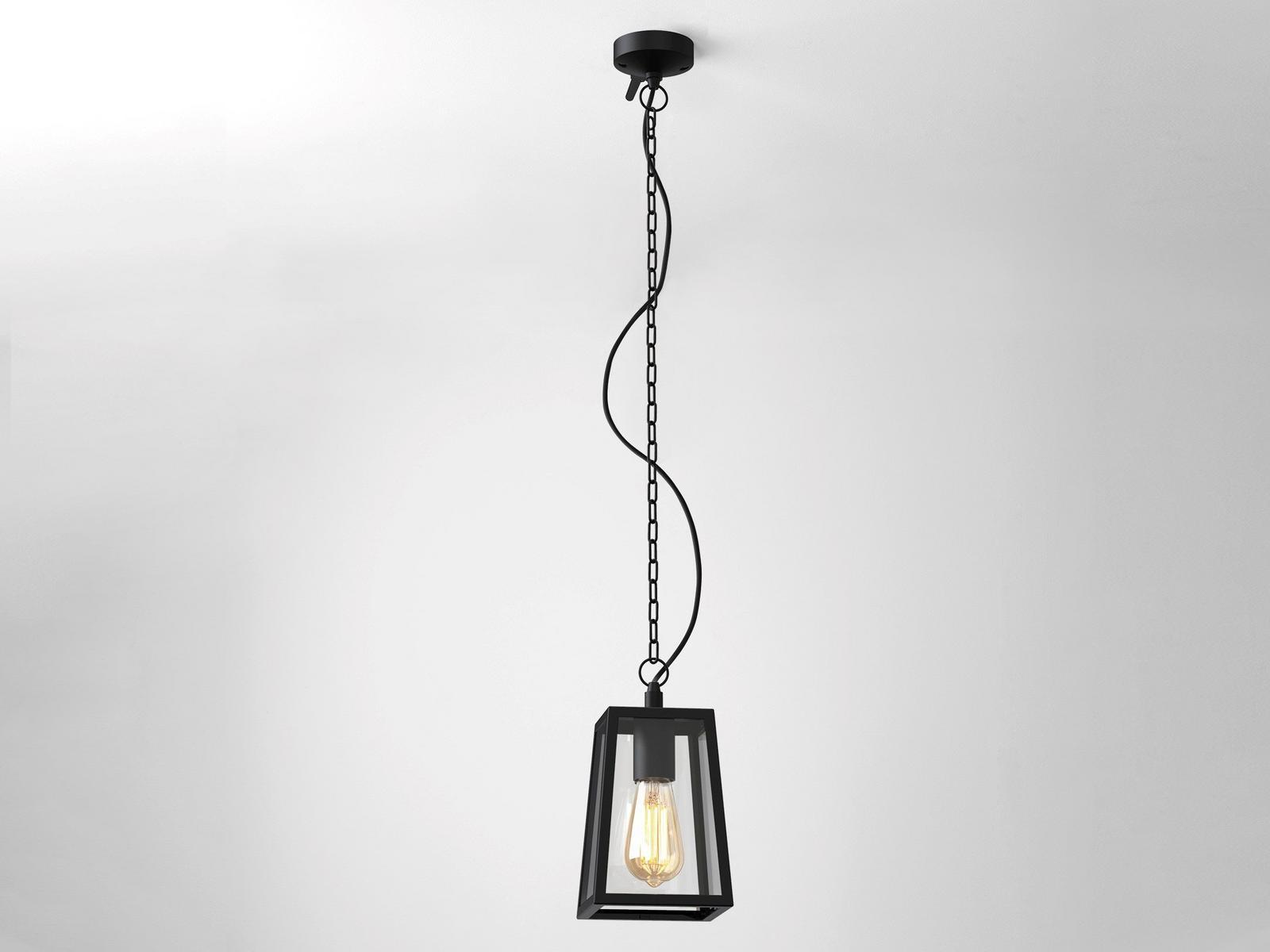 Glass and steel outdoor pendant lamp | Calvi by Astro lighting