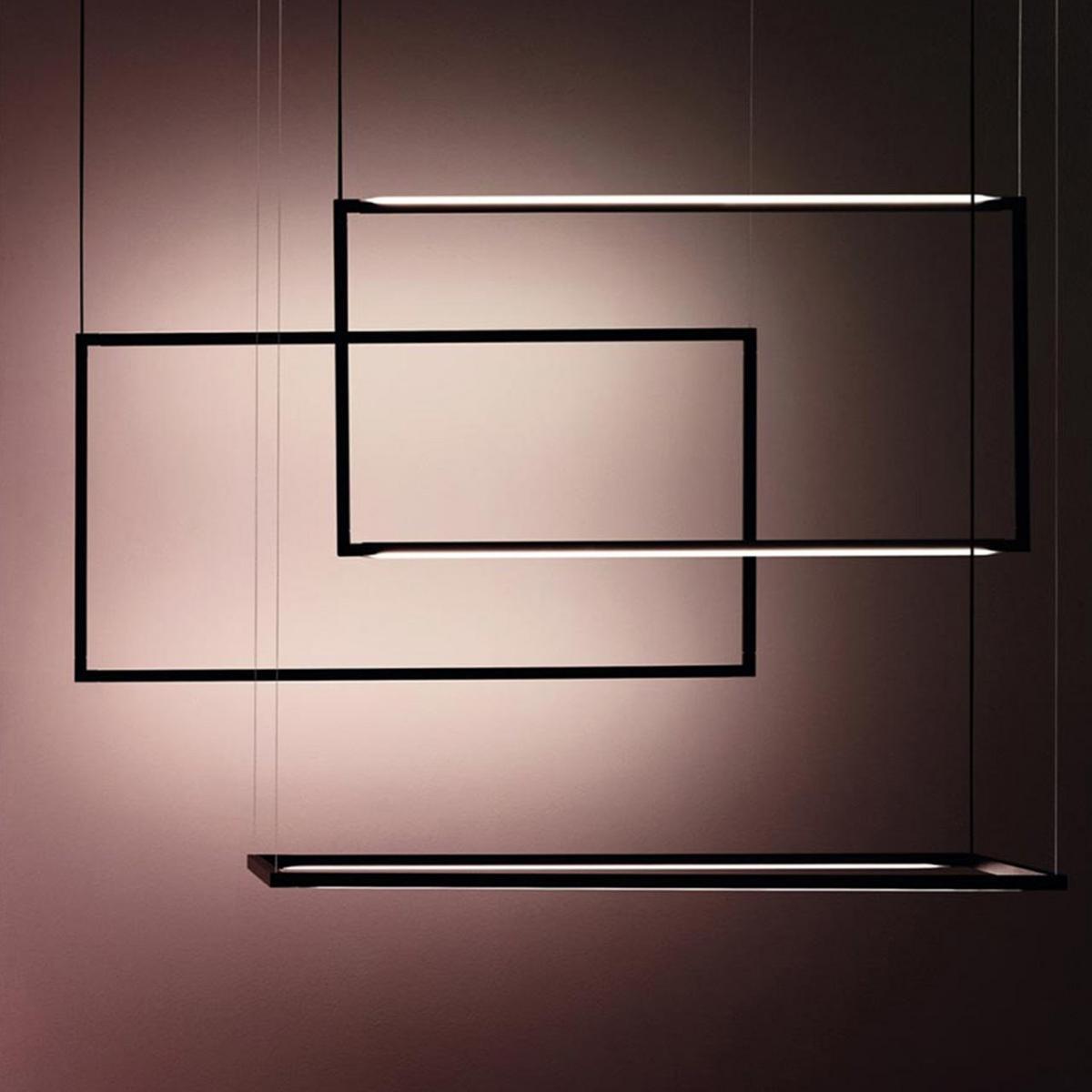 LED swivel extruded aluminium pendant lamp | Spigolo Horizontal by Nemo