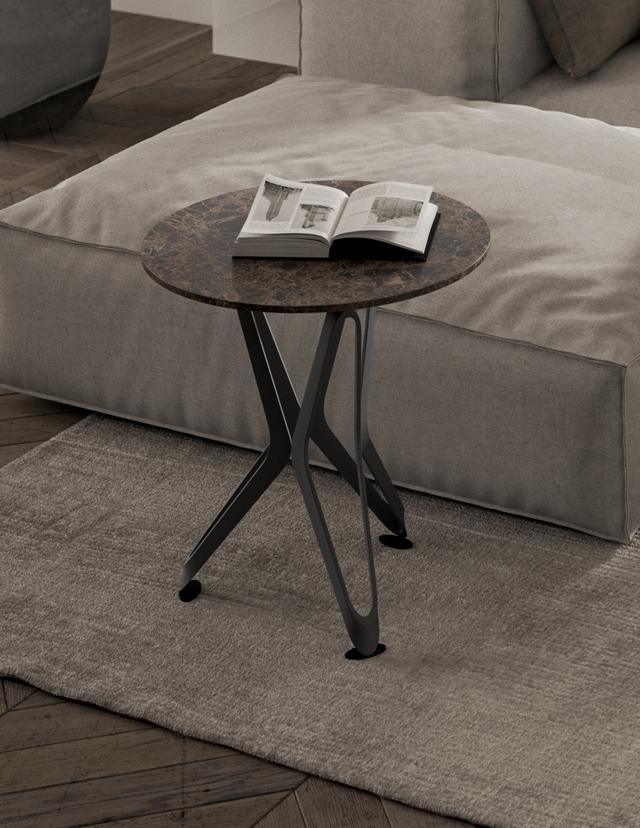 Marble-effect ceramic coffee table | Dna Xs by Ozzio Italia