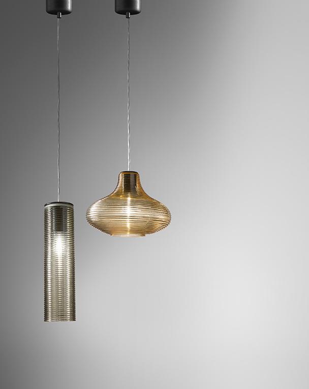 LED blown glass pendant lamp | Clio by Panzeri