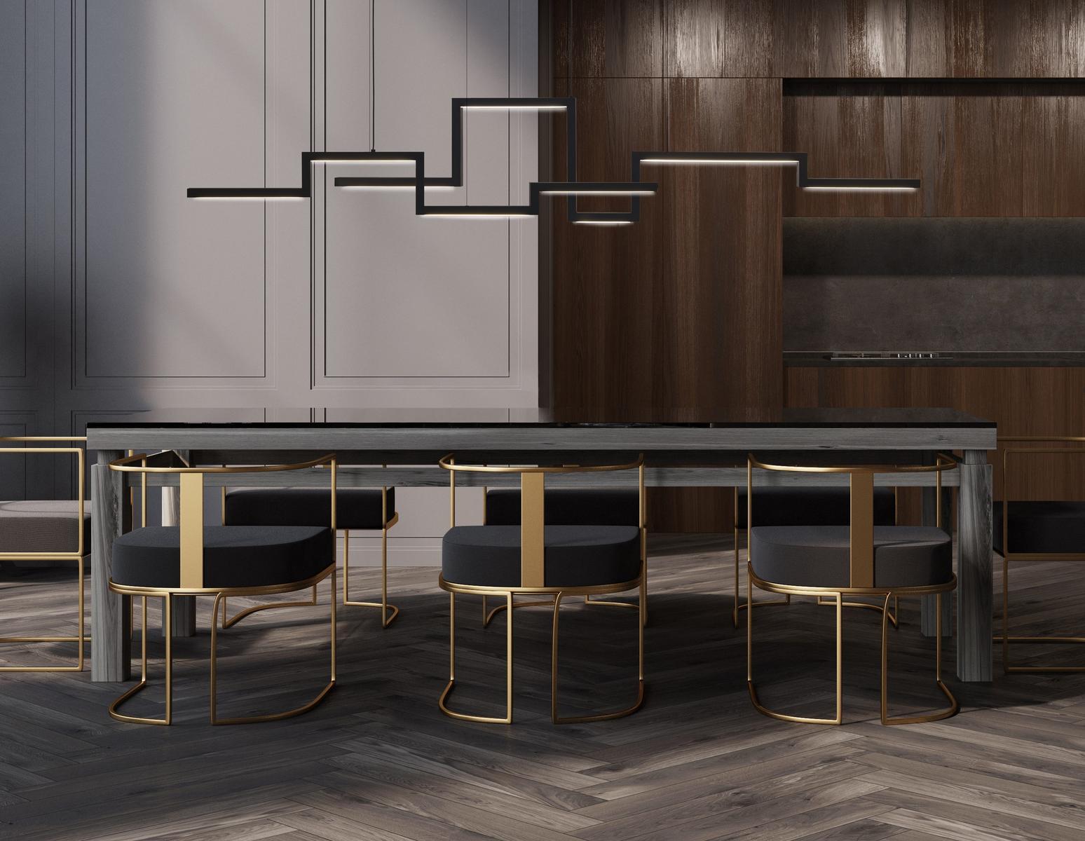 LED direct light metal pendant lamp | Artys H4 by Ilfari