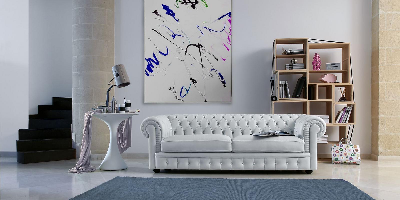 Modular leather sofa | Sir William by Calia Italia