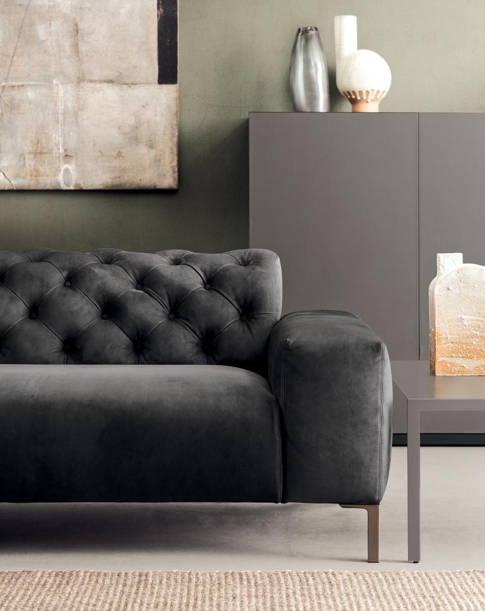 Tufted 3 seater sofa | Boston by Pianca