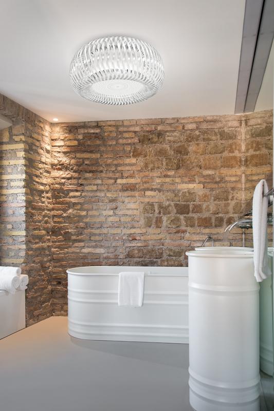 LED polycarbonate and Lentiflex® ceiling lamp | Kalatos by Slamp