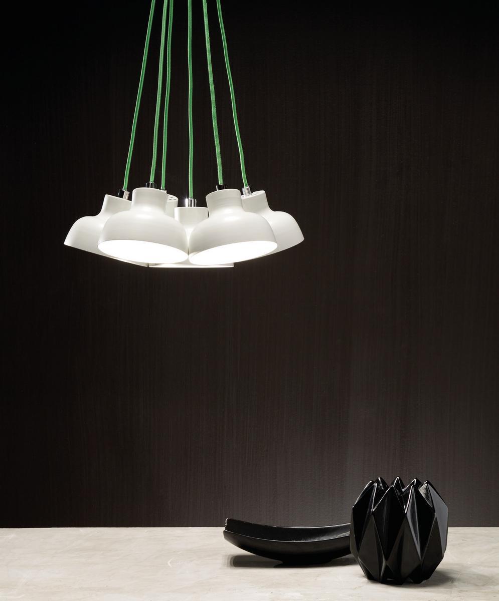 LED direct light iron pendant lamp | Coco 6 by Zava