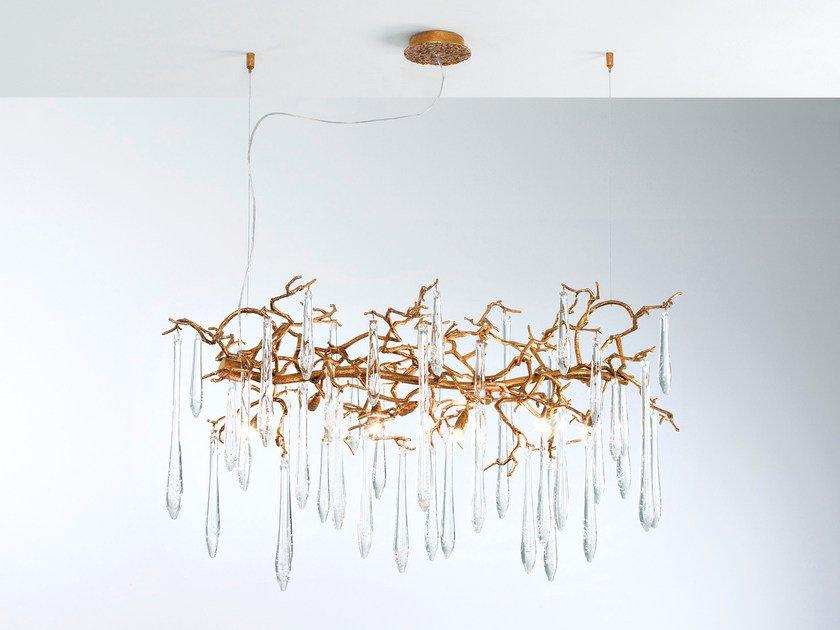 Handmade bronze pendant lamp | Aqua Ct3373/8 by Serip