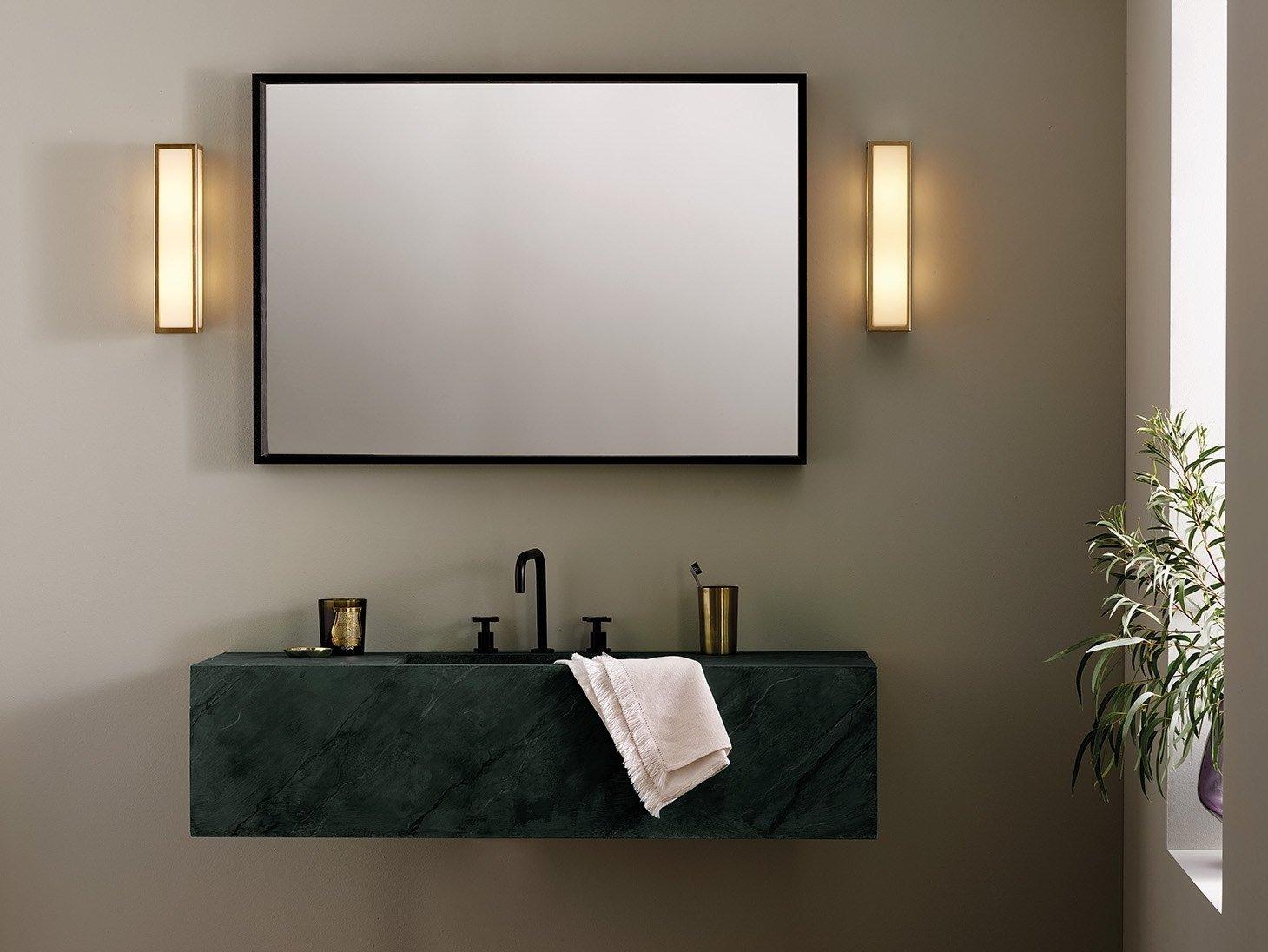 LED outdoor wall light made of brass and glass | Salerno by Astro lighting