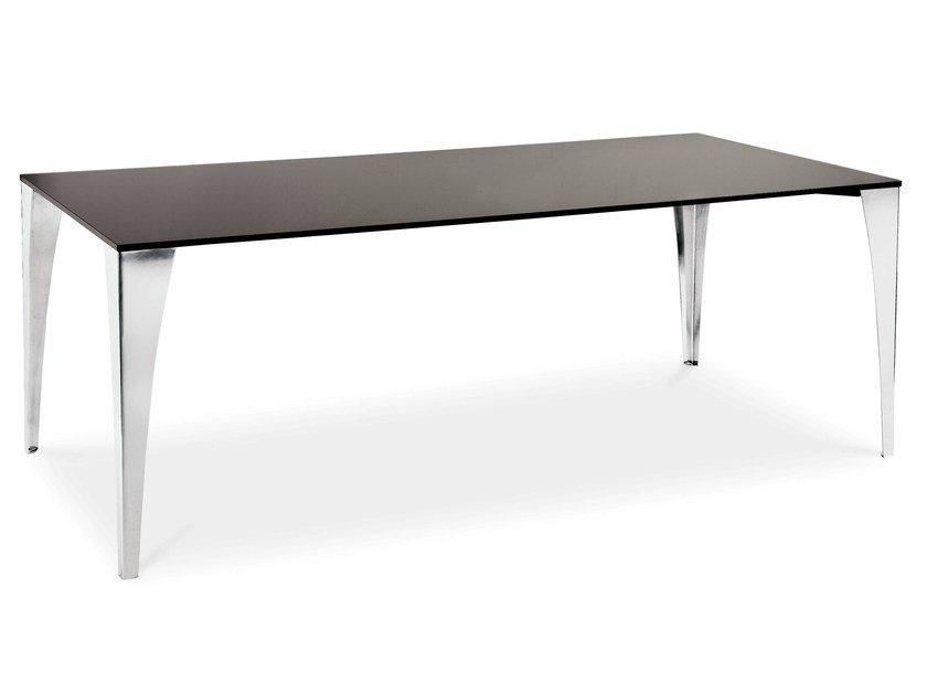 Rectangular glass table | Malaga by Cantori