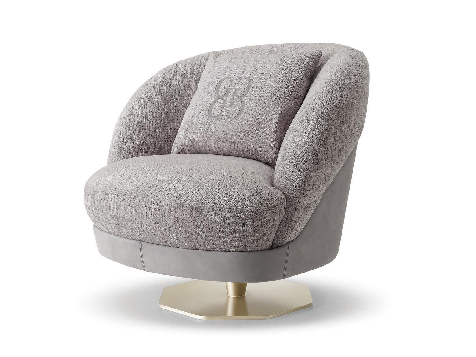 Swivel fabric armchair | Space by Grilli