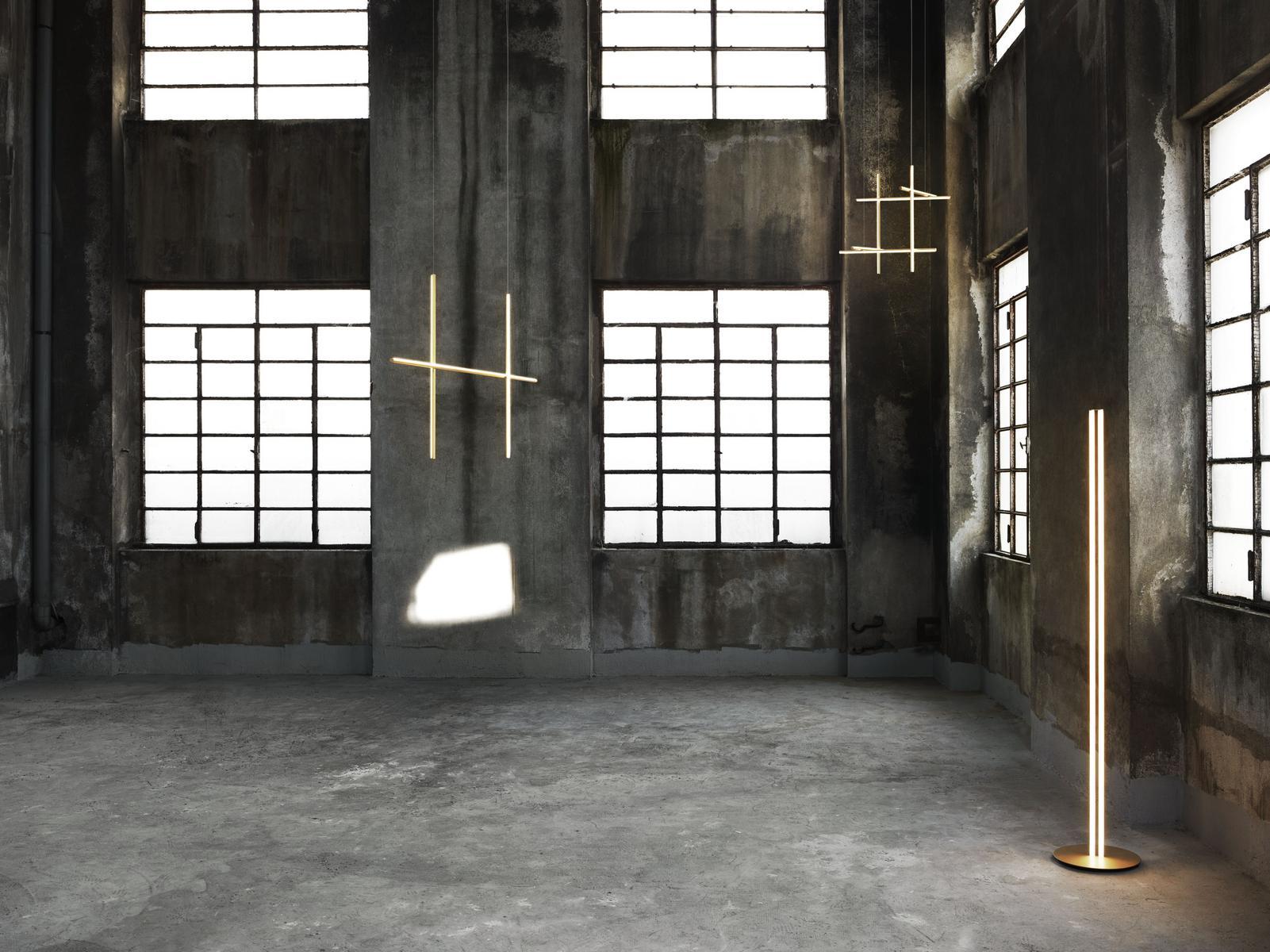LED extruded aluminium pendant lamp | Coordinates S2 by Flos
