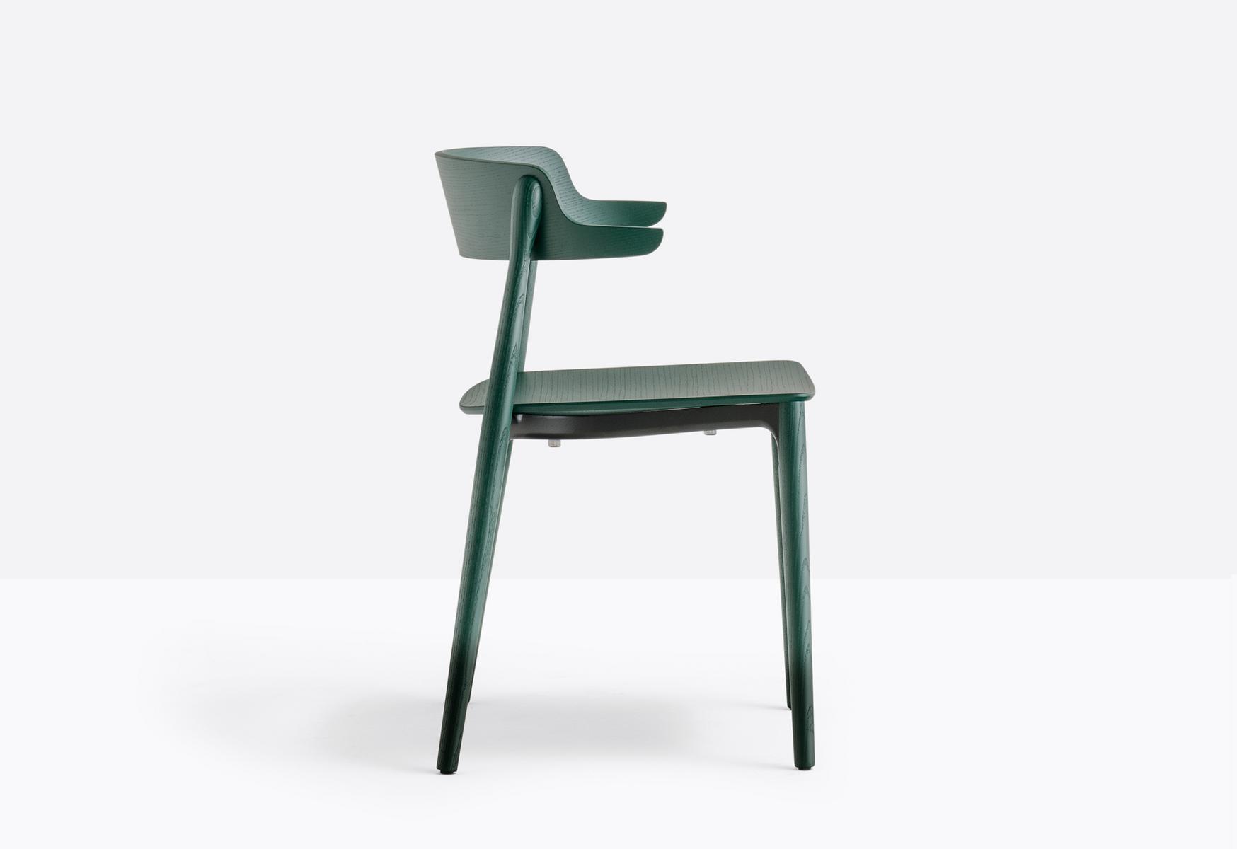 Ash restaurant chair with armrests | Nemea 2825 by Pedrali