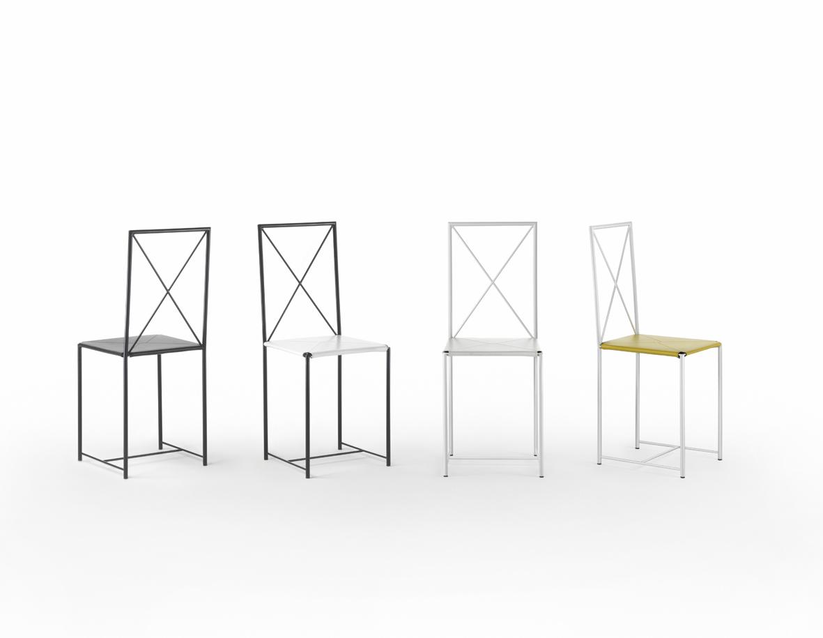 Open back metal chair | Moka by Flexform
