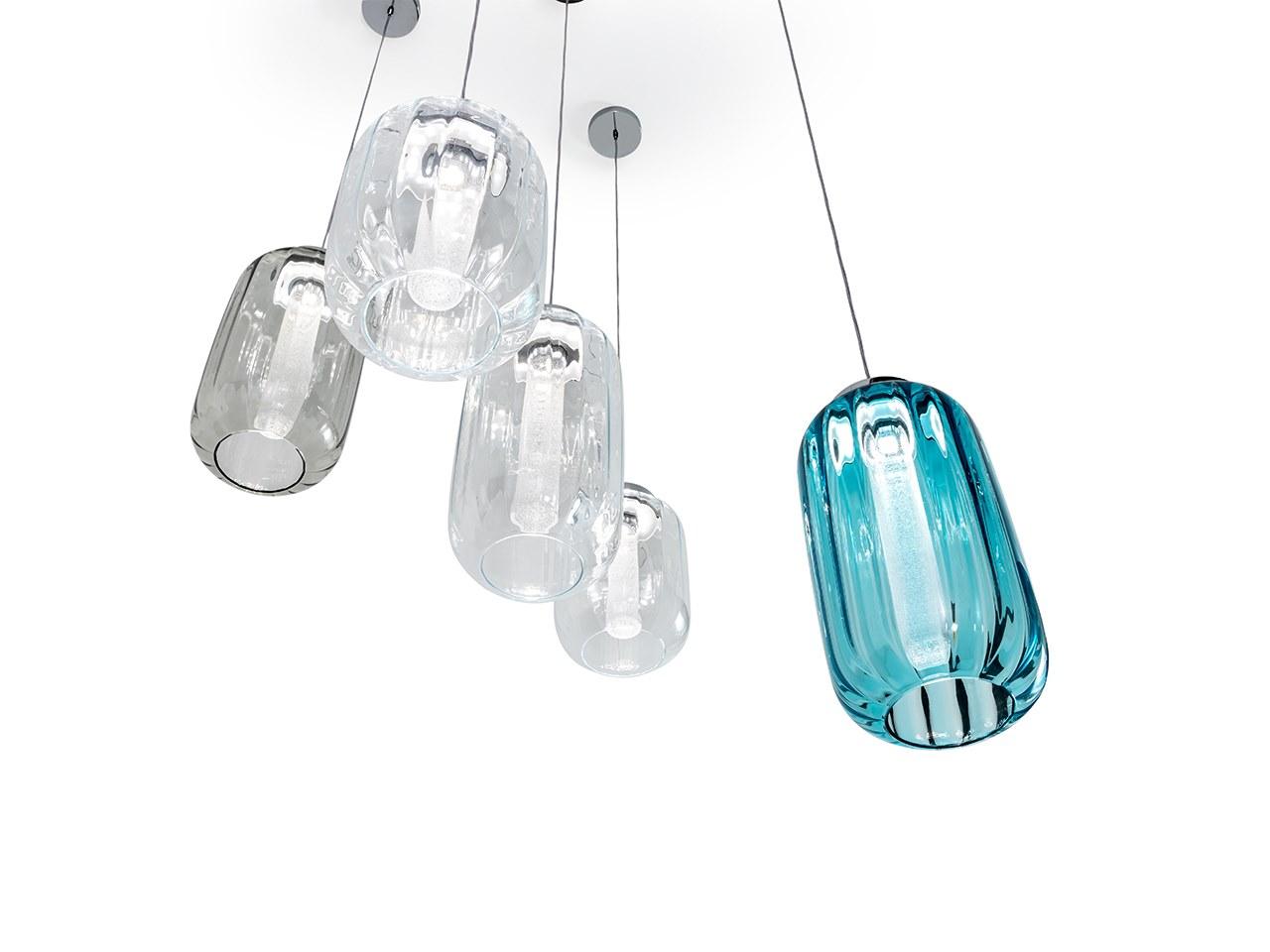 LED glass pendant lamp | Lanterna by Reflex