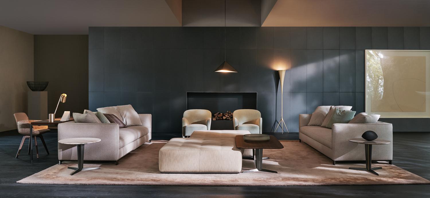3 seater fabric sofa | Lucas by Molteni