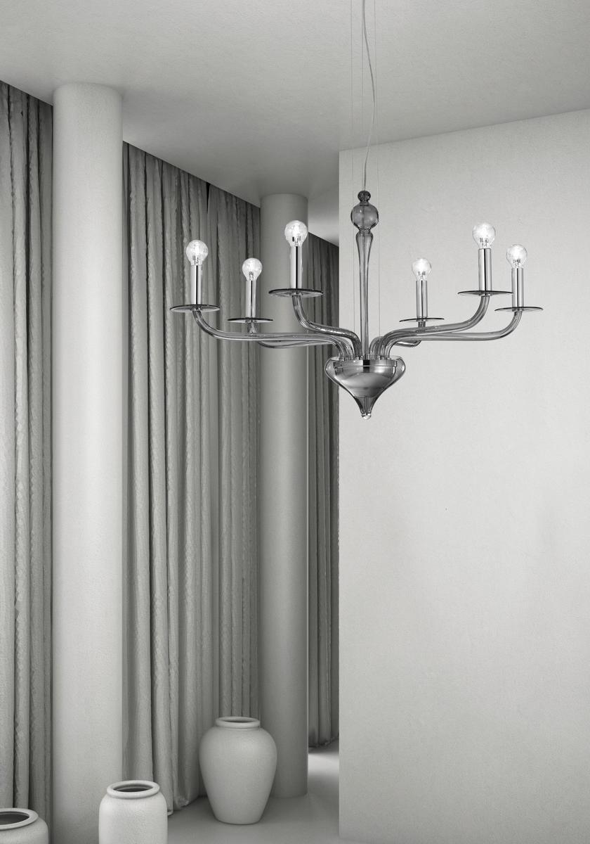 Glass chandelier | Sahara by Sylcom