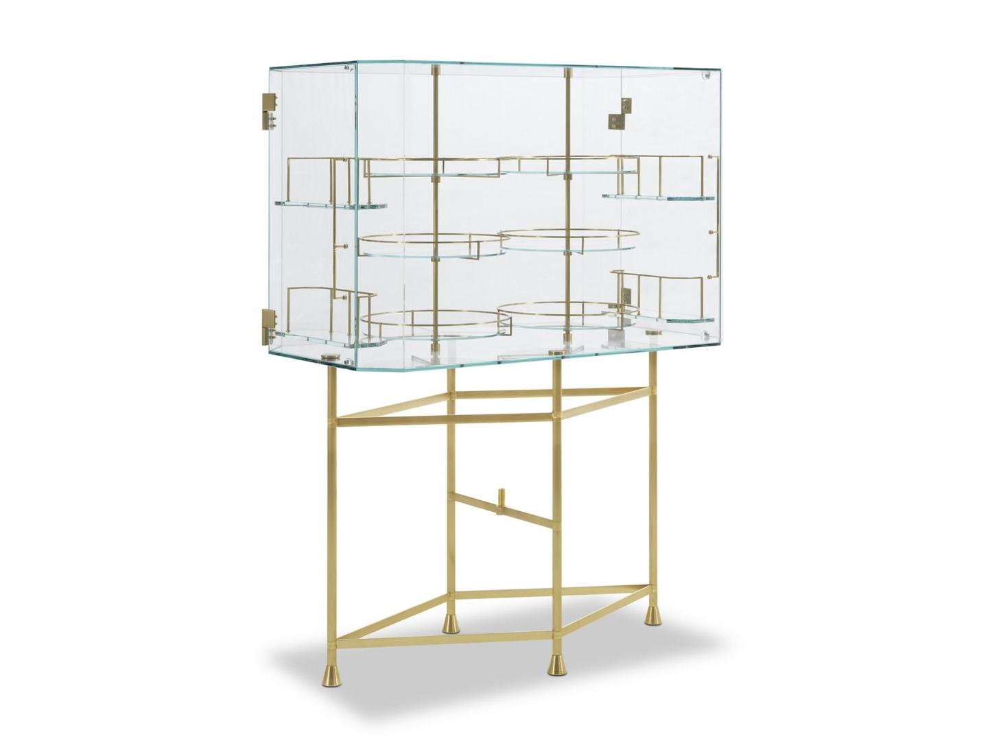 Glass bar cabinet | Float by Baxter