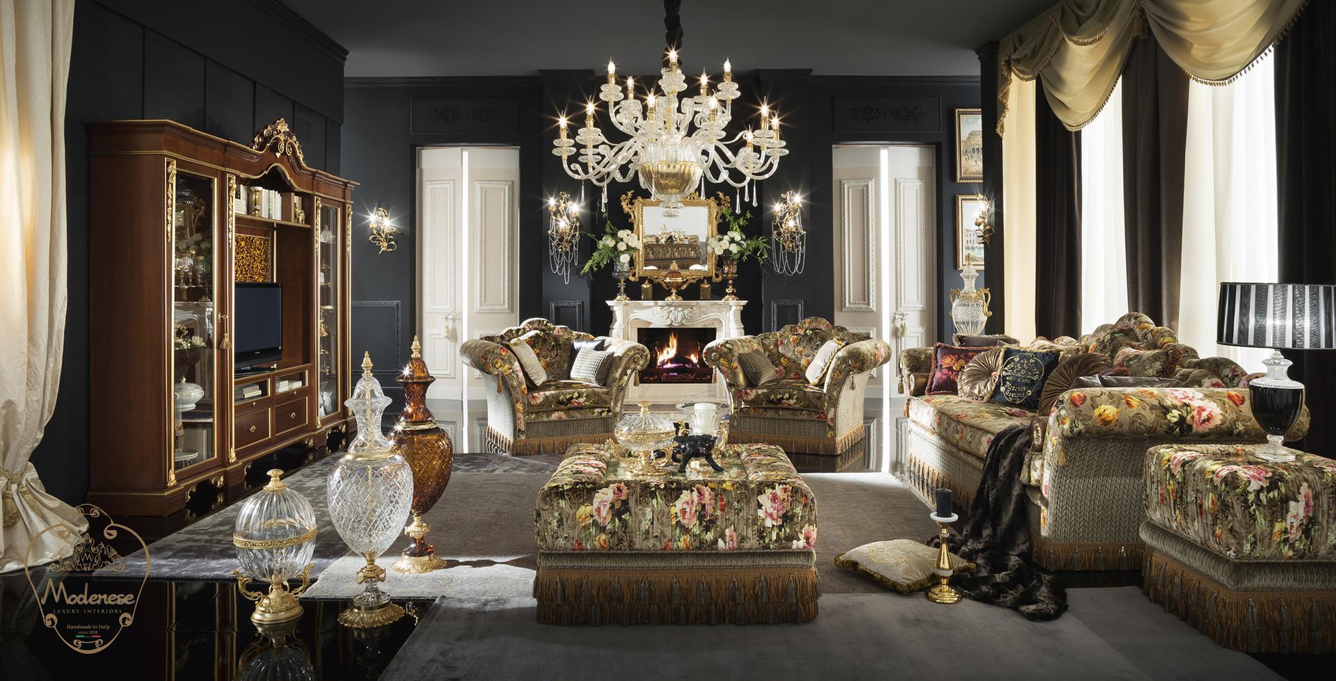 3 seater fabric sofa | 14413 by Modenese Gastone