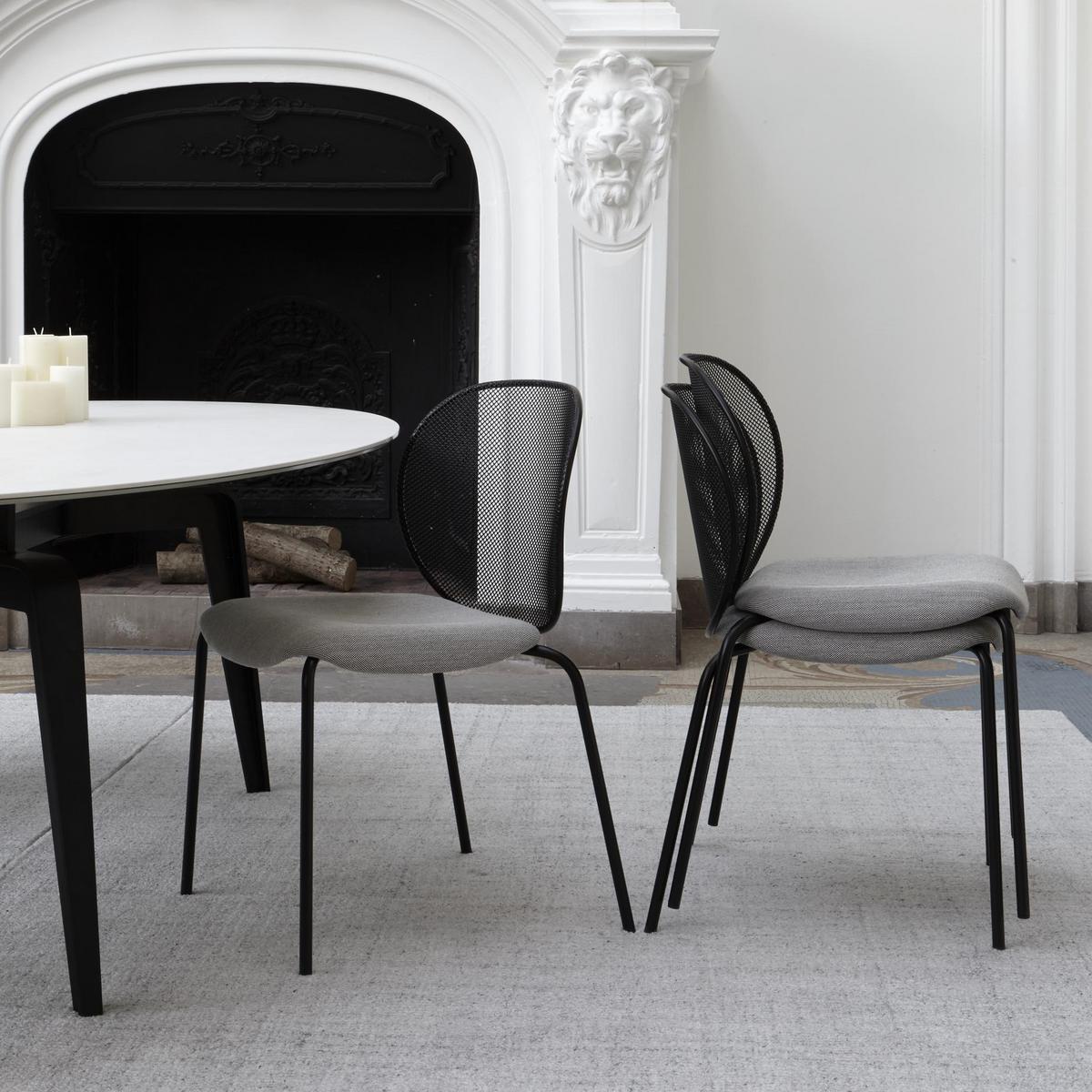 Steel chair with integrated cushion | Unbeaumatin by Ligne Roset