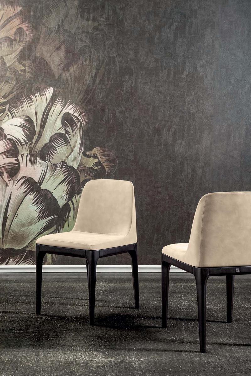 Upholstered leather chair | Gilda by Tonin Casa