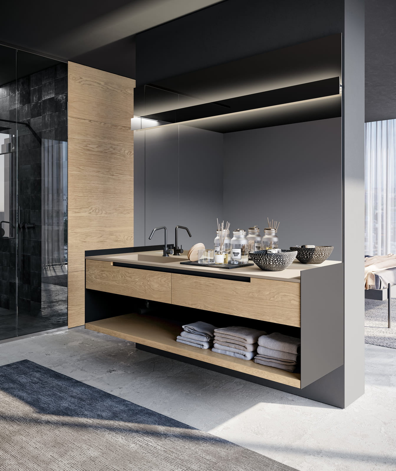Ceramic bathroom | Gola Up by Birex