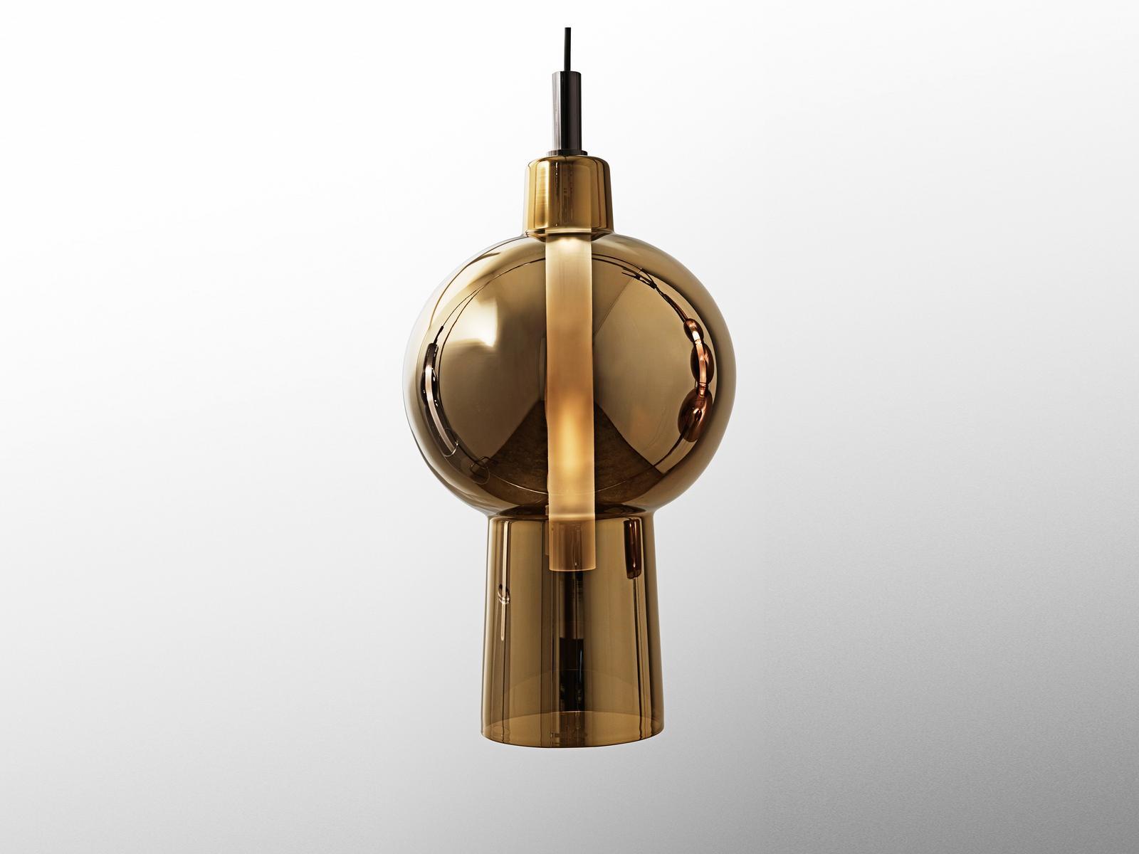 LED direct light glass pendant lamp | Bilbo by Visionnair