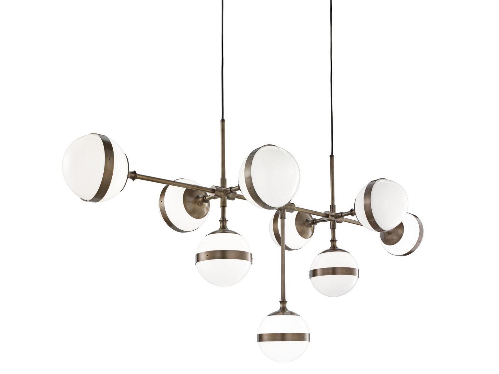 Direct-indirect light pendant lamp | Peggy Sp 9 by Vistosi