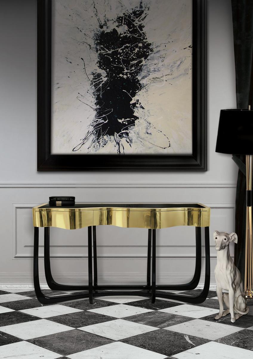 Mahogany console table with drawers | Sinuous by Boca Do Lobo