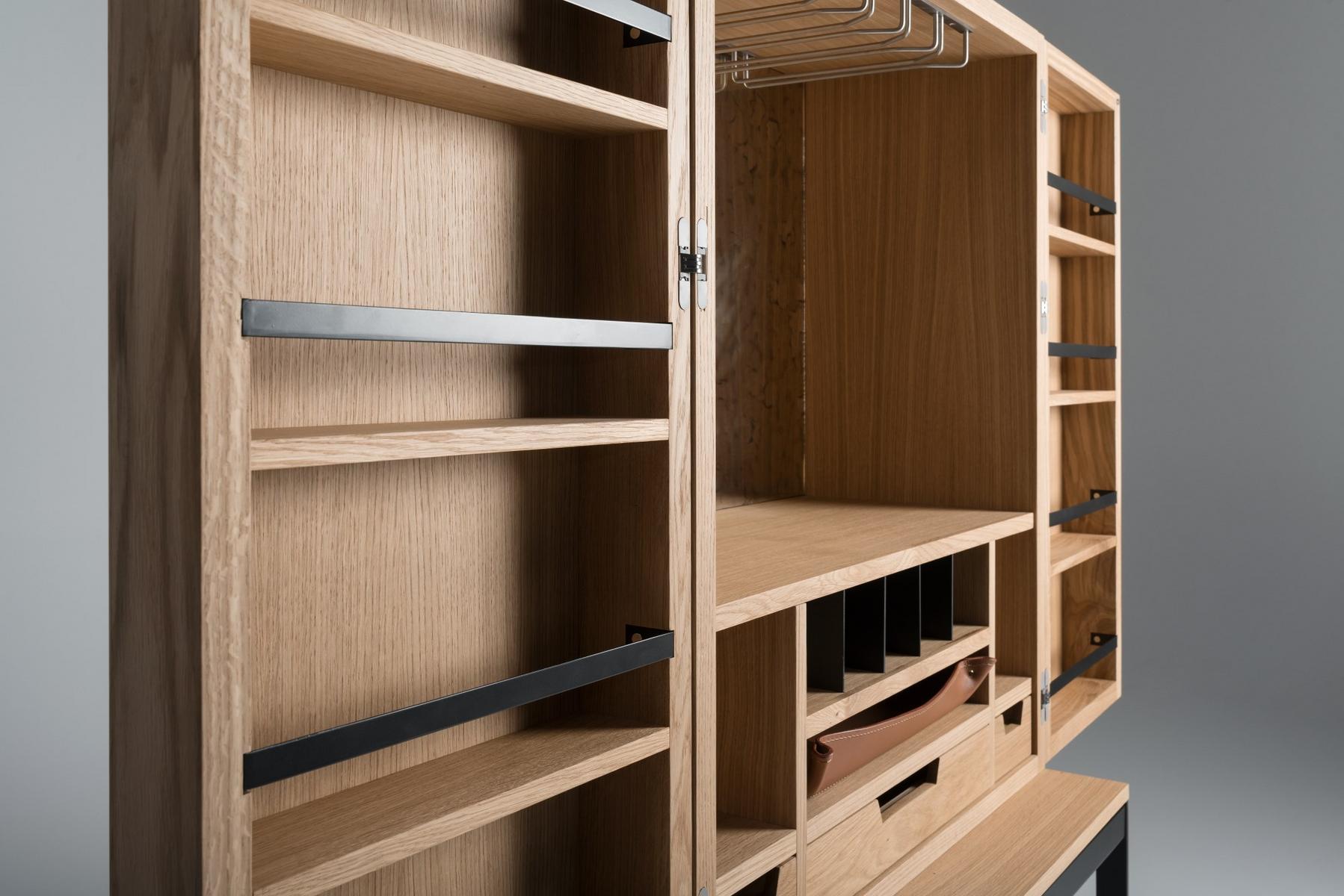 Wood veneer bar cabinet | Tury by Mantellassi 1926