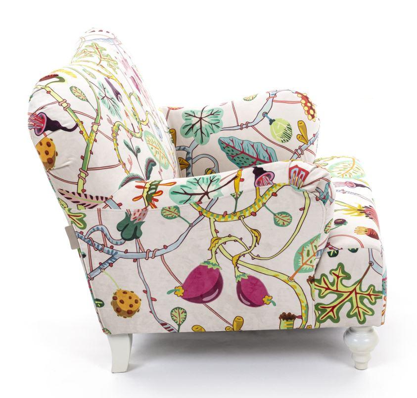 Fabric armchair with armrests | Botanical Diva by Seletti