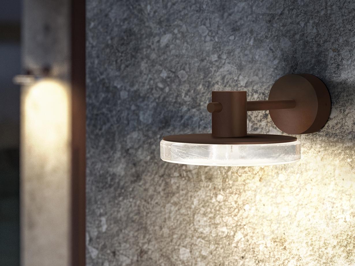 LED direct-indirect light aluminium Outdoor wall lamp | Venexia by Panzeri