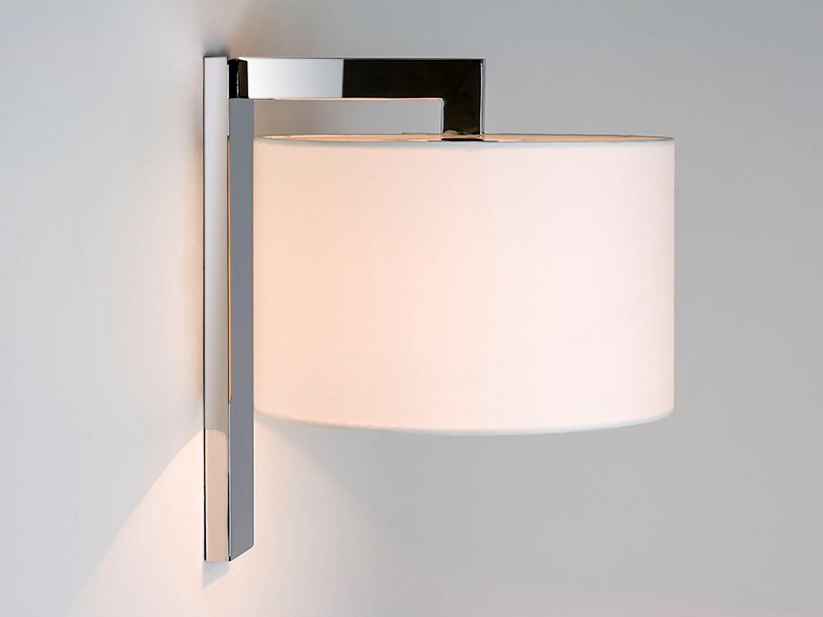 Wall lamp with fixed arm in steel and fabric | Ravello by Astro lighting